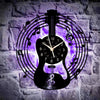 Guitar Music Vinyl Record Wall Clock