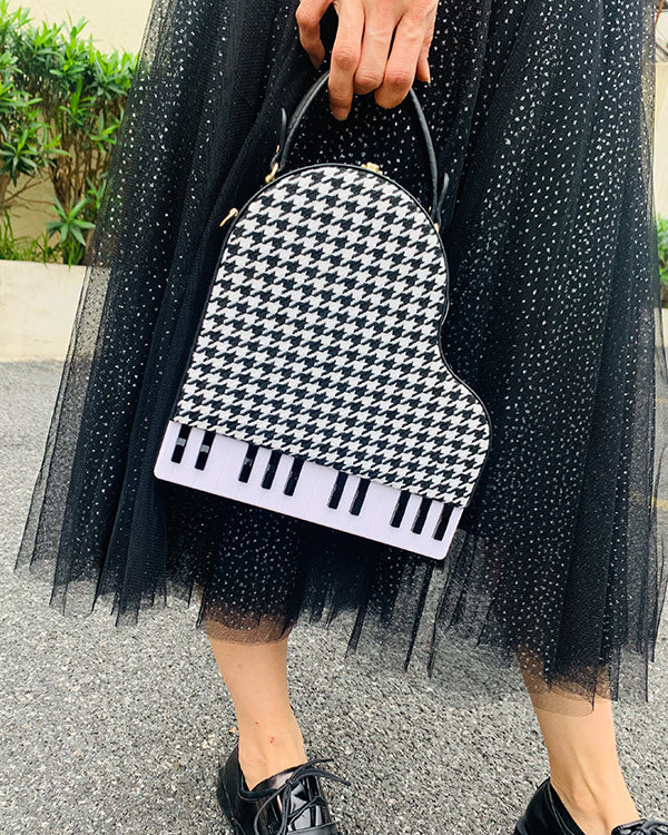Piano Style Cross-body Bag