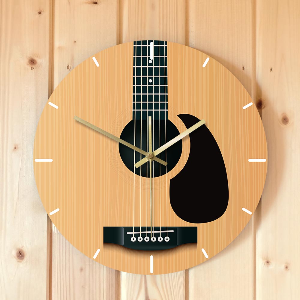 Acoustic Guitar Wall Clock - { shop_name }} - Review