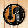 Yin And Yang Guitar Bass Wall Clock