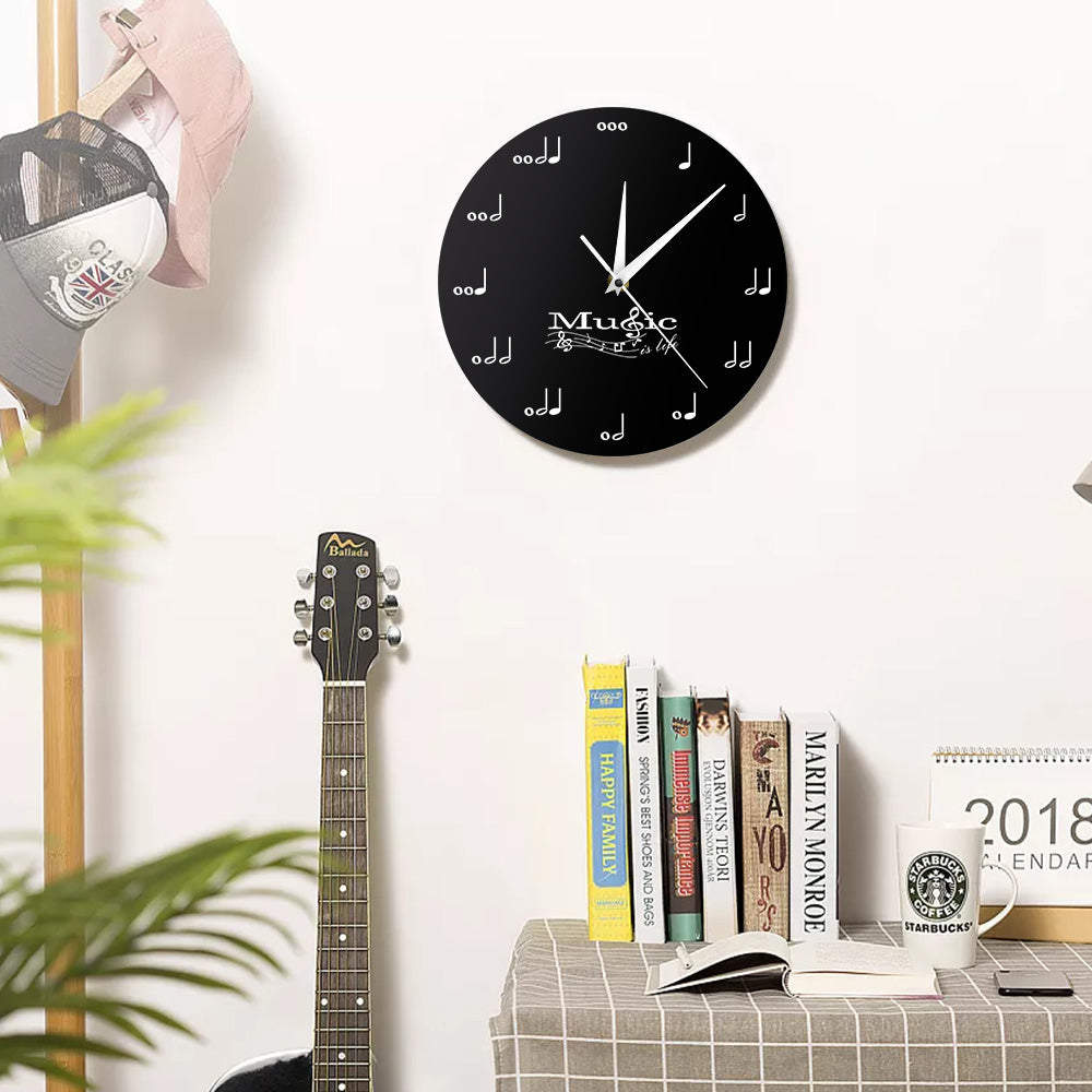 Music Is Life Wall Clock