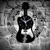 Guitar Music Vinyl Record Wall Clock