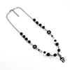 Black Bead Music Necklace