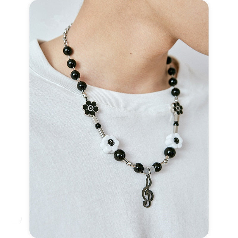 Music Style Smiley Necklace