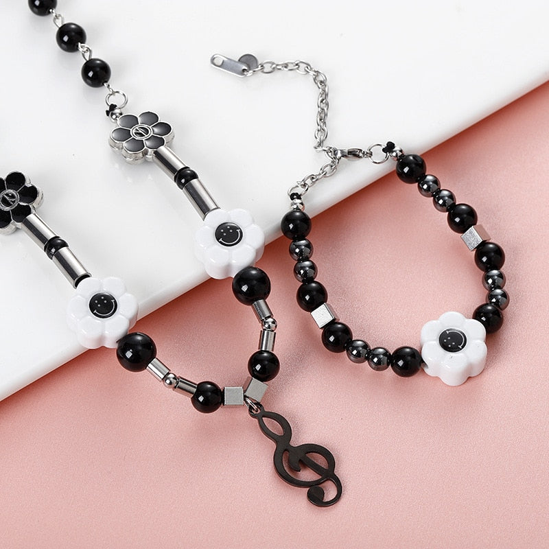 Music Style Smiley Necklace