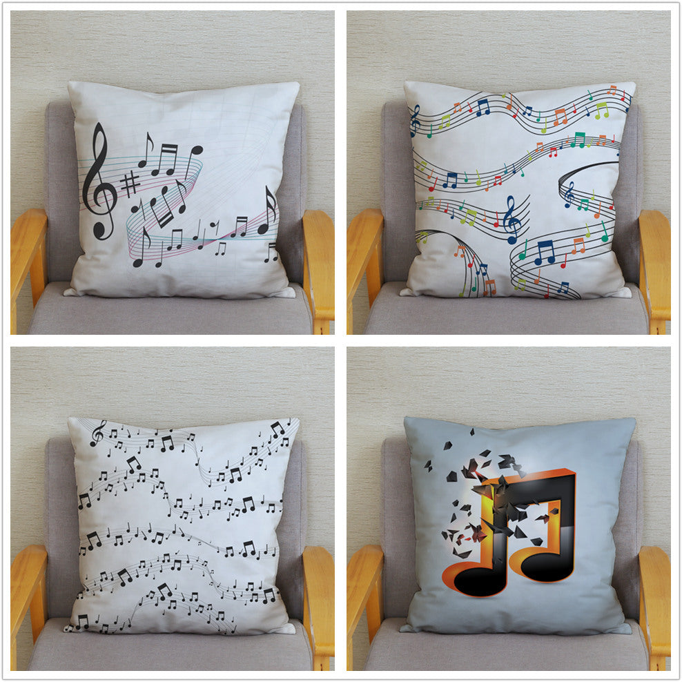 Sheet Music Print Cushion Cover