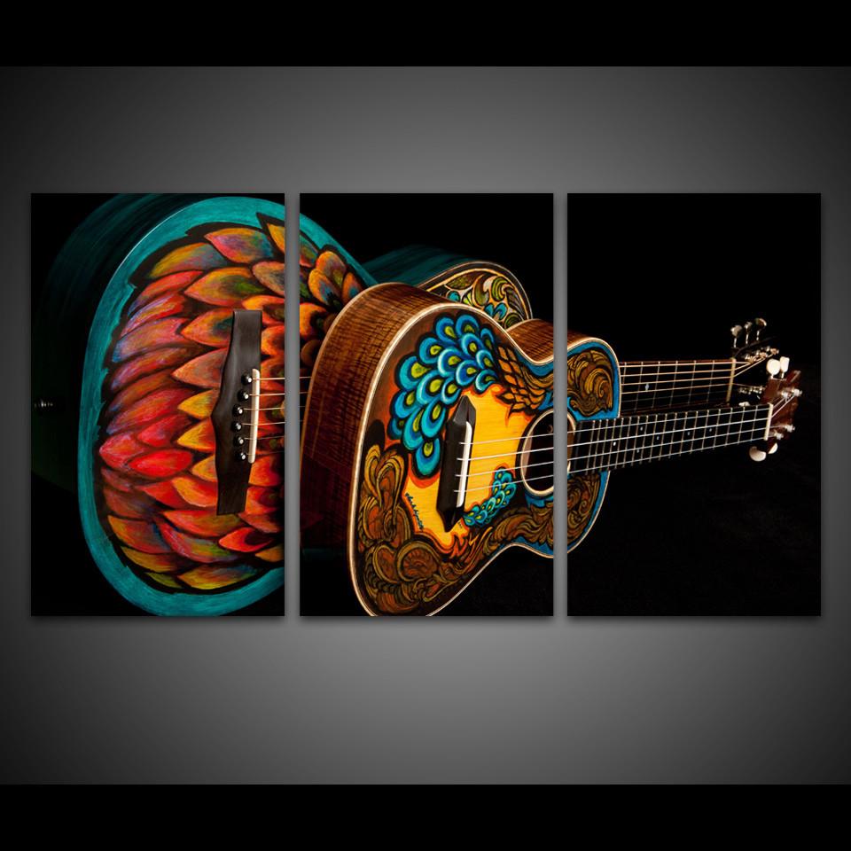 3 Pieces Vintage Guitar Canvas Art - { shop_name }} - Review