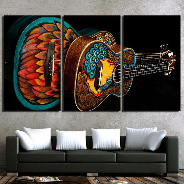 3 Pieces Vintage Guitar Canvas Art - { shop_name }} - Review