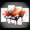 4 Pieces Abstract Piano Canvas Art - { shop_name }} - Review