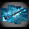 4 Piece Azure Guitar Canvas Art - { shop_name }} - Review