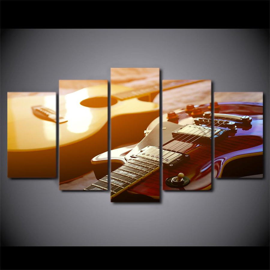 5 Piece Guitar Duo Canvas Art - { shop_name }} - Review