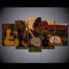 5 Pieces Country Guitar Canvas Art - { shop_name }} - Review
