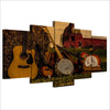 5 Pieces Country Guitar Canvas Art - { shop_name }} - Review