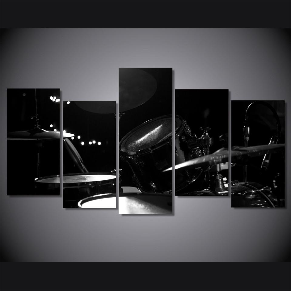 5 Pieces Dark Drum Canvas Art - { shop_name }} - Review