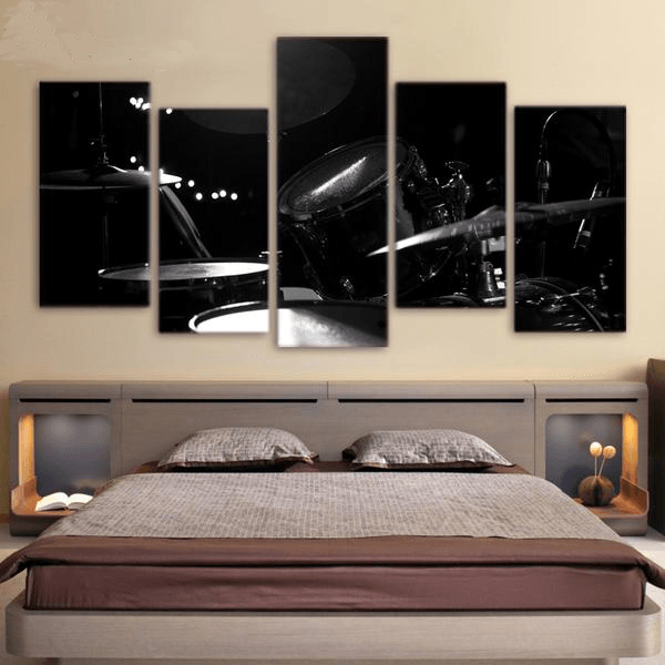 5 Pieces Dark Drum Canvas Art - { shop_name }} - Review