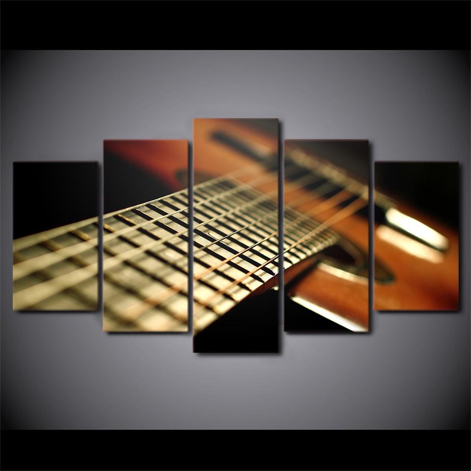 5 Pieces Classic Guitar Canvas Art - { shop_name }} - Review