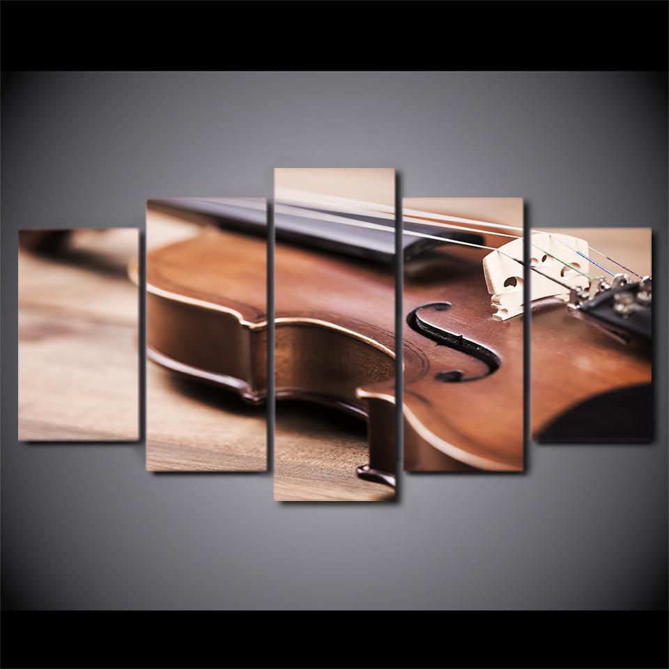 5 Pieces Violin Canvas Art - { shop_name }} - Review