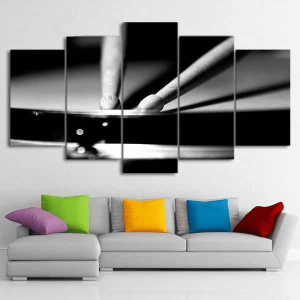 5 Pieces Drum Stick Canvas Art