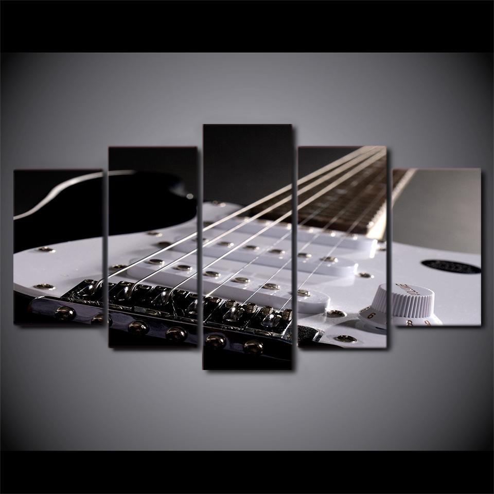 5 Pieces Grizzled Guitar Canvas Art - { shop_name }} - Review