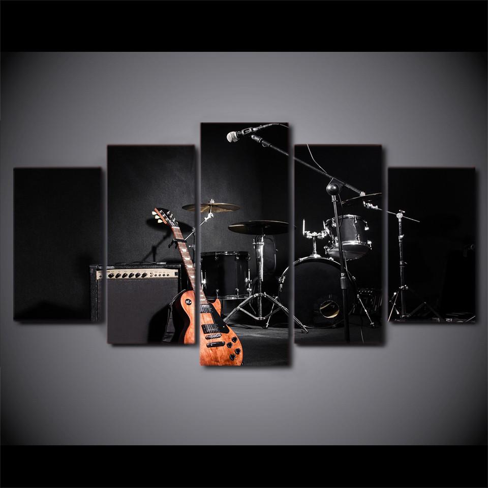 5 Pieces Band Instrument Canvas Art - { shop_name }} - Review