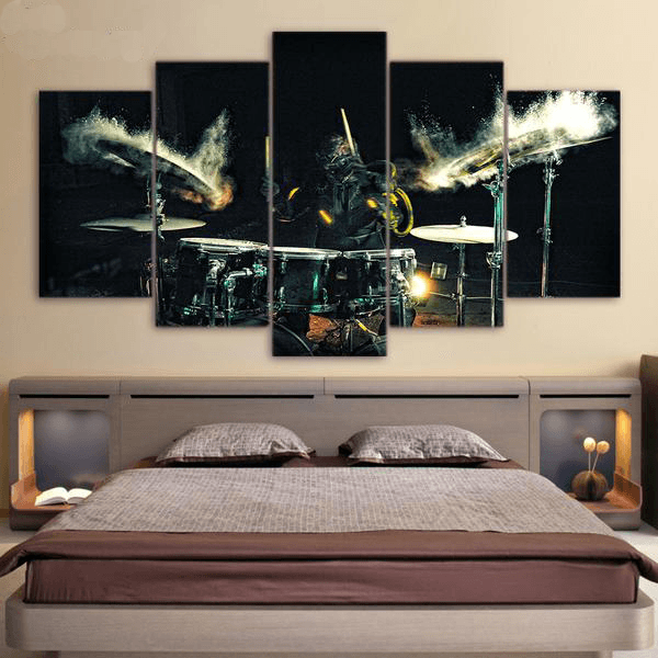 5 Pieces Beating Drum Canvas Art - { shop_name }} - Review