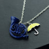 French Horn Umbrella Pendant Necklace