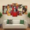 5 Pieces Guitar Canvas Art - SIZE 1 / WITHOUT FRAME - { shop_name }} - Review
