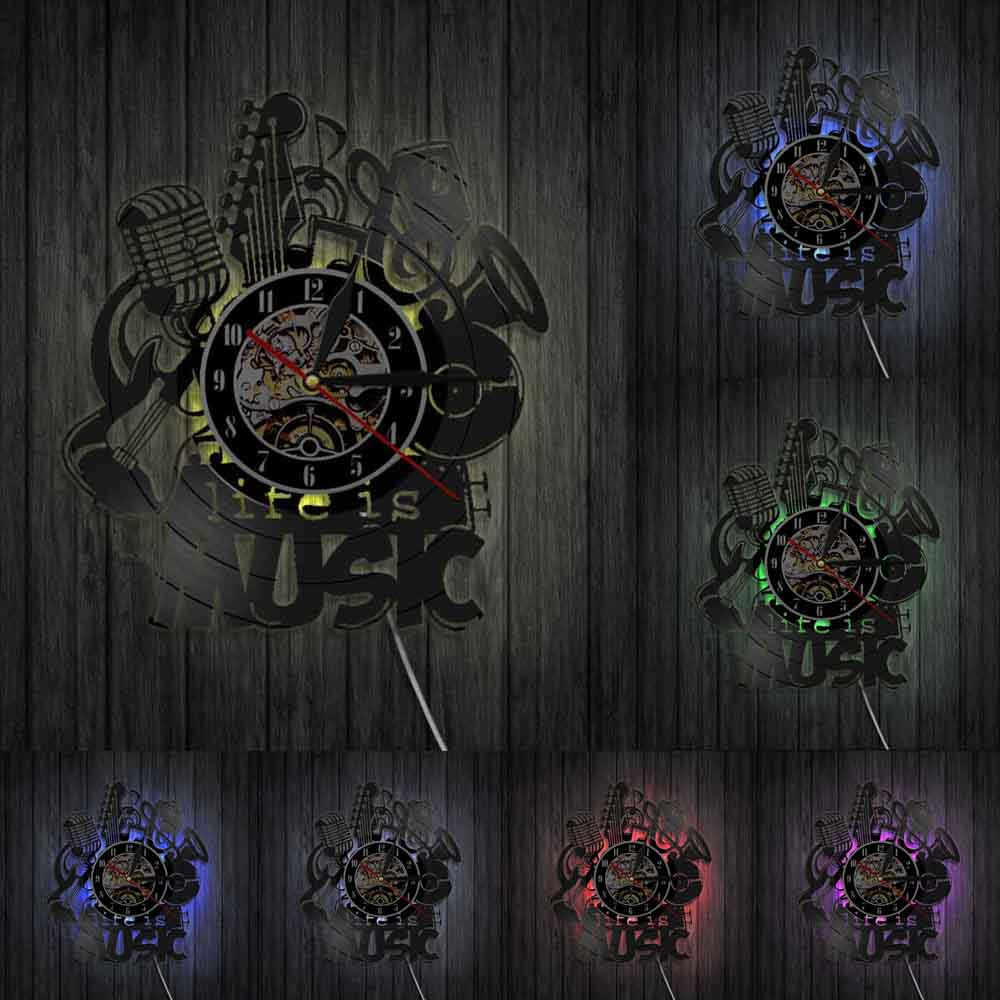 Life Is Music Wall Clock