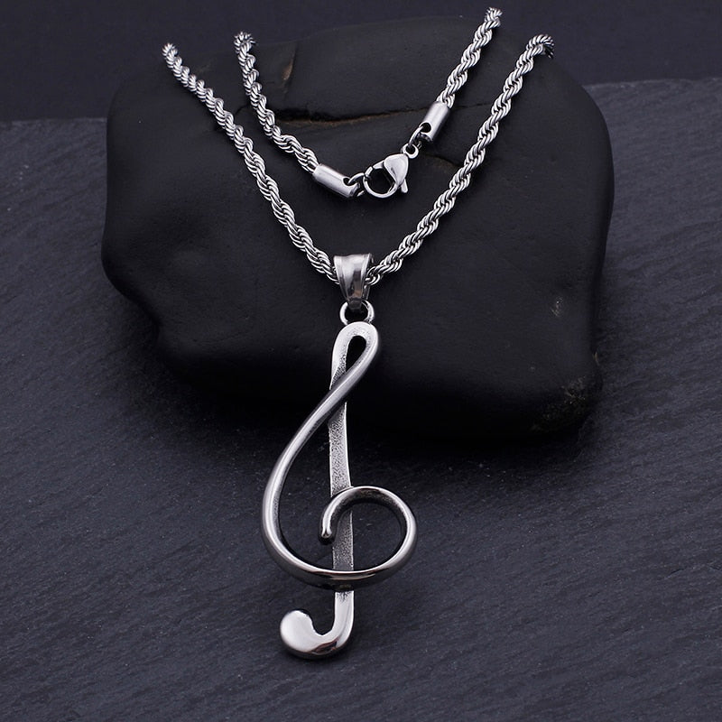 Treble G Clef Necklace