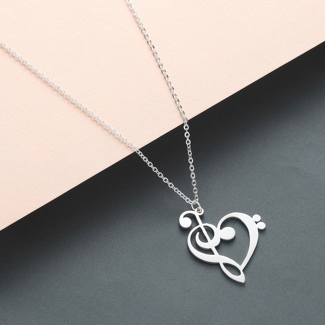 Treble Heart Necklace