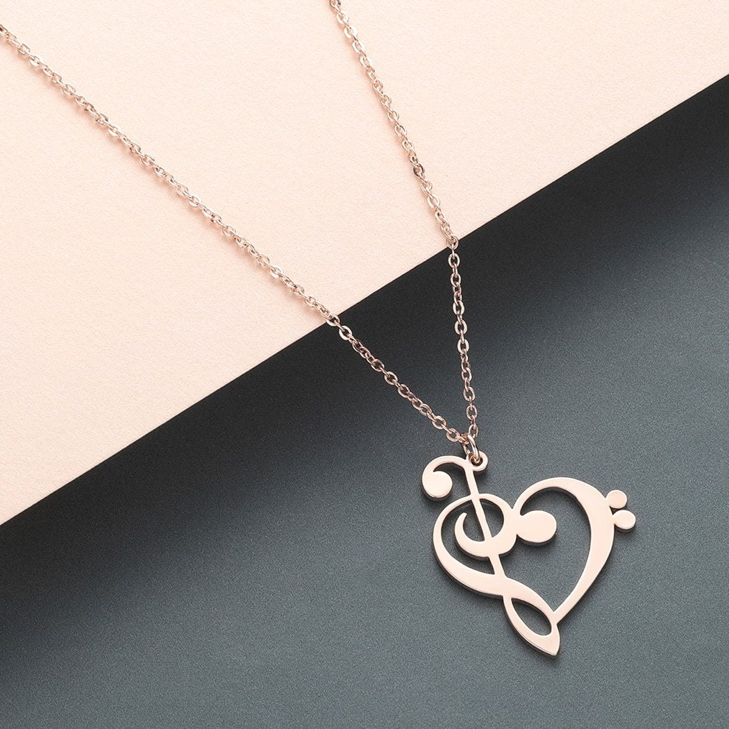 Free - Treble Heart Necklace