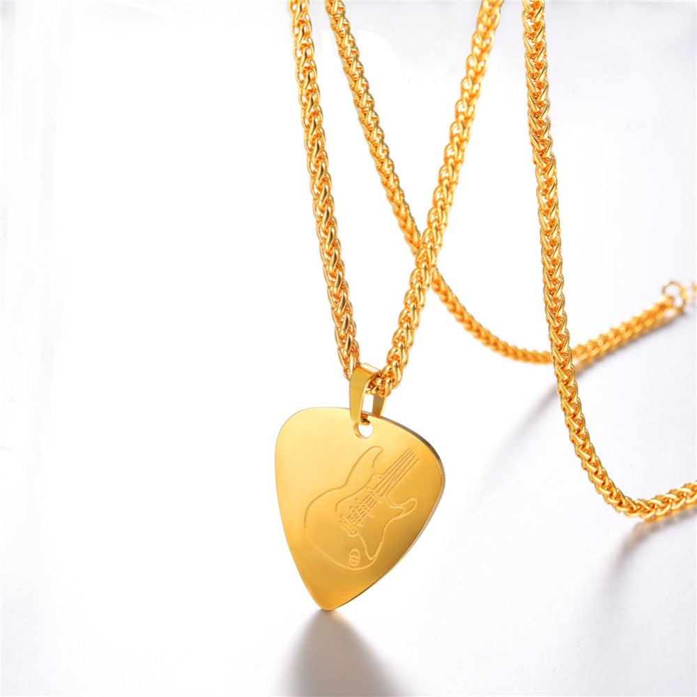 Guitar Pick Pendant Necklace