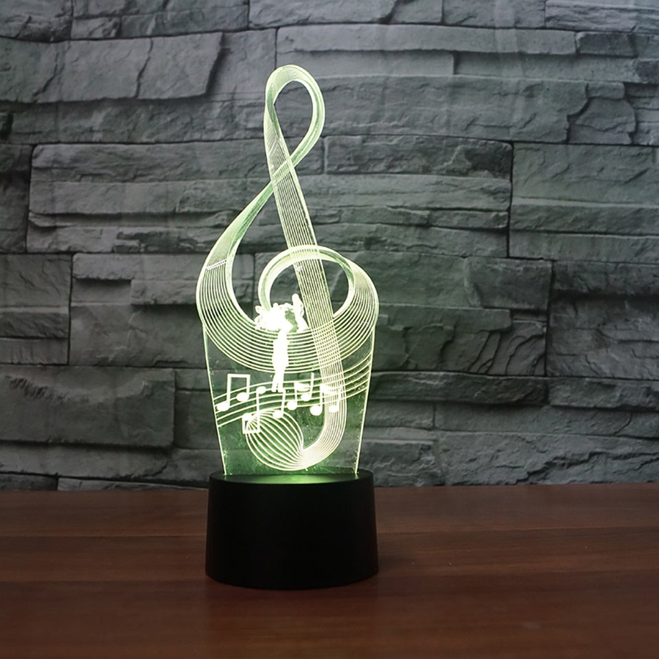 Treble Clef LED Lamp