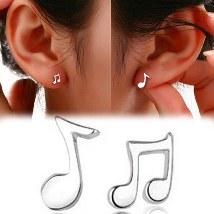 Music Notes Stud Earrings