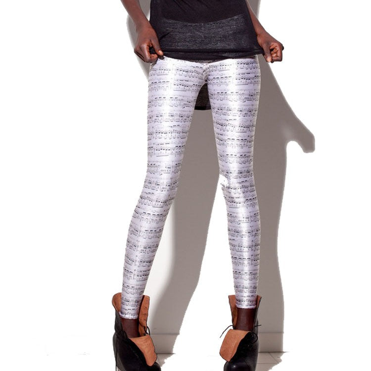 Music Score Leggings