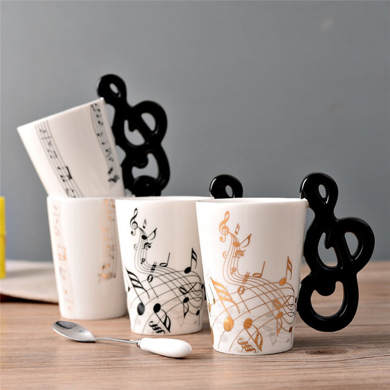 Treble Clef Ceramic Mug