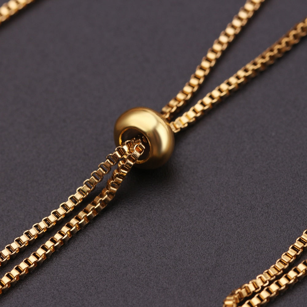 Golden Heart Treble Clef Bracelet