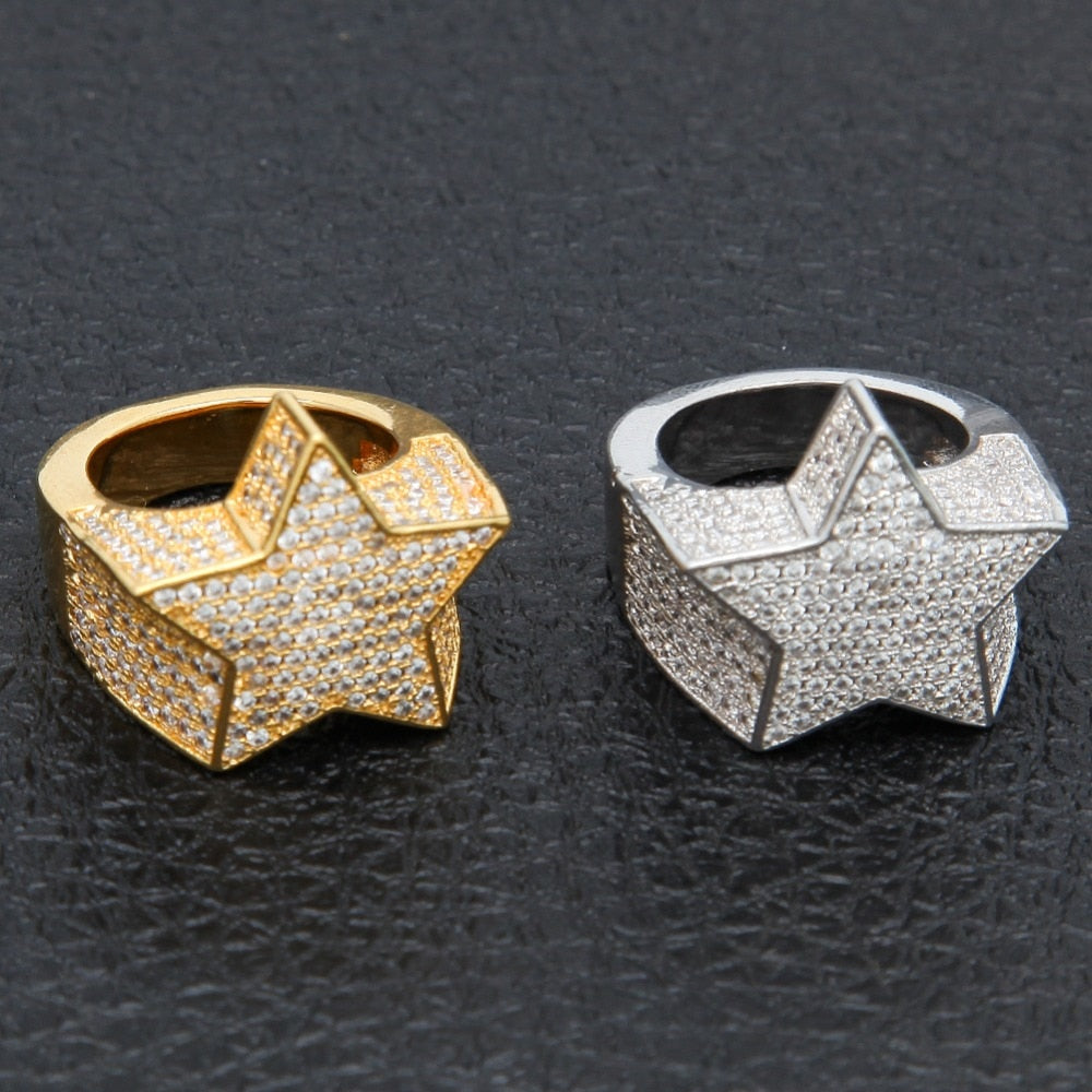 Punk Star DJ Style Ring