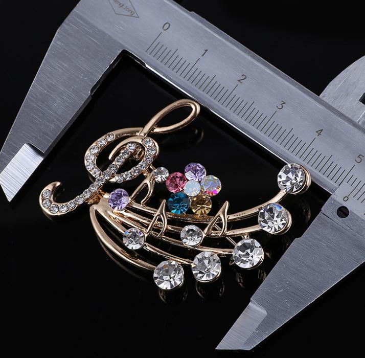 Free - Treble Clef & Note Brooch