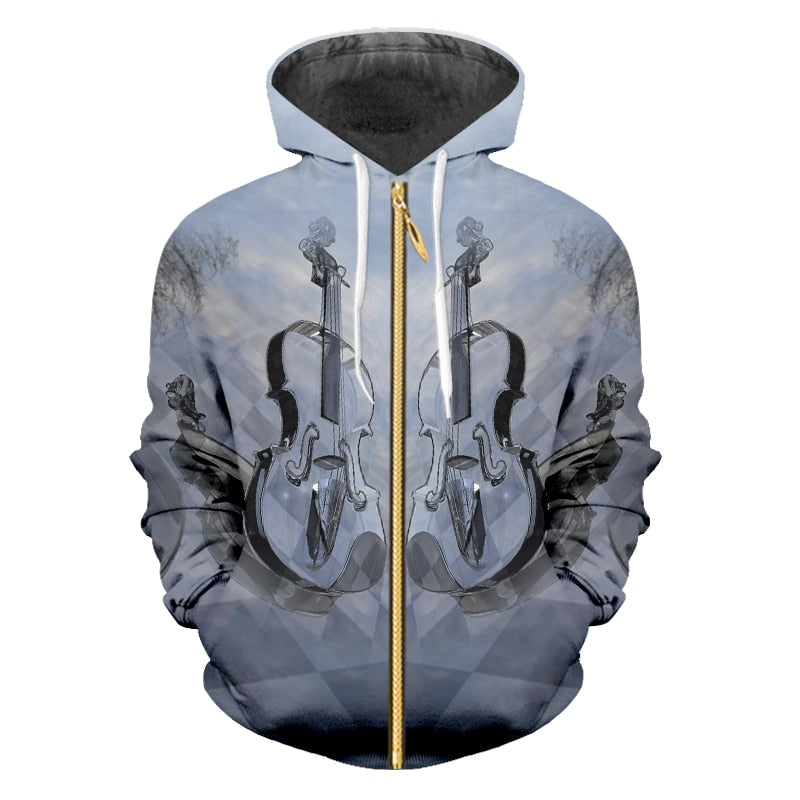 3D Printed Violin Sweatshirt