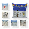 Music Snowman Christmas Pillowcase