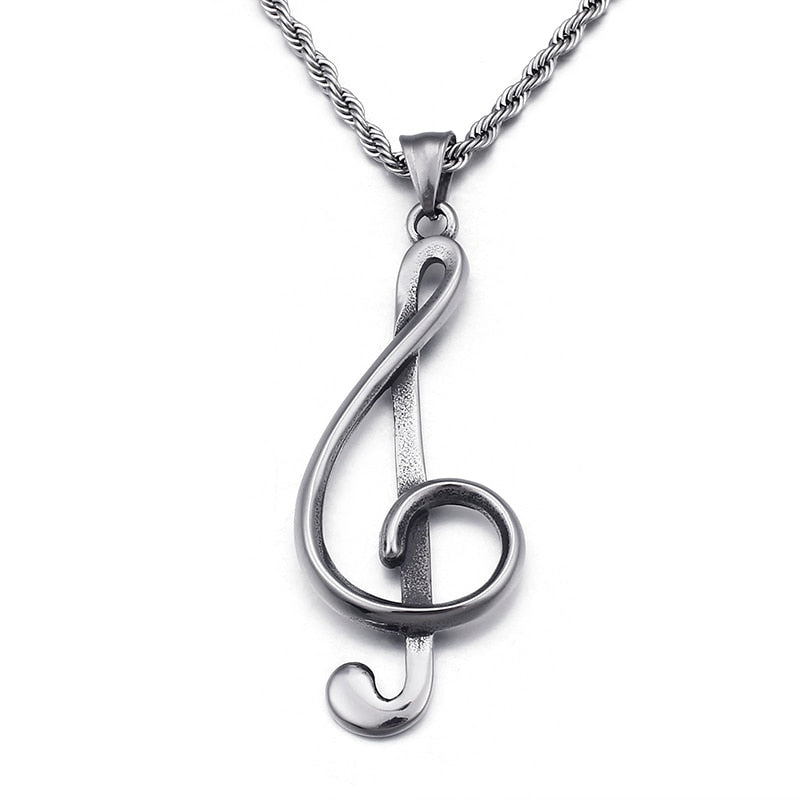 Treble G Clef Necklace
