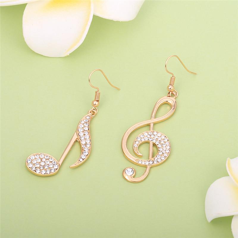 Music Notes Drop Earrings