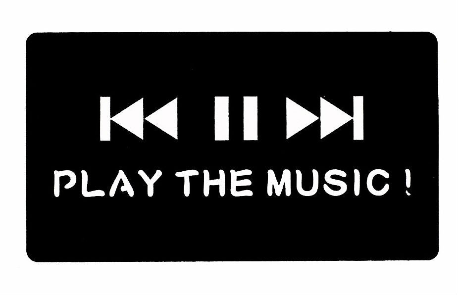  “PLAY THE MUSIC” Henna Stencil