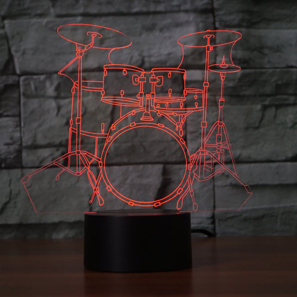 Drum Set LED Lamp