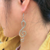 Free - Silver Music Notes Earrings
