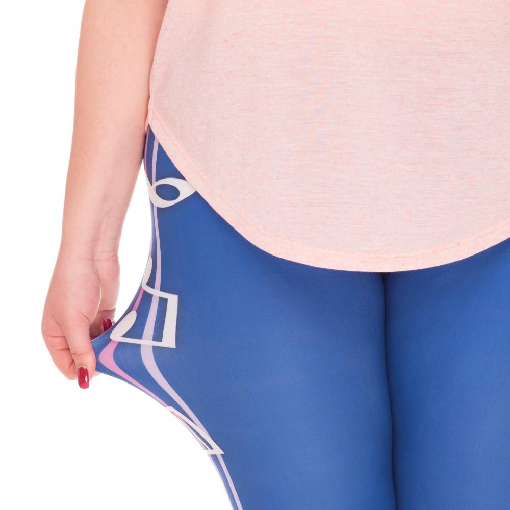 Plus Size Music Printed Leggings
