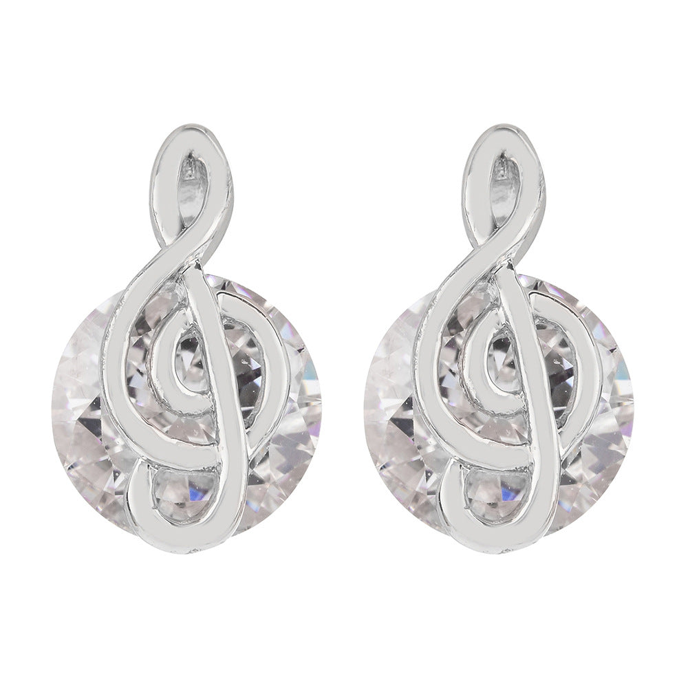 Music Note Stud Earrings