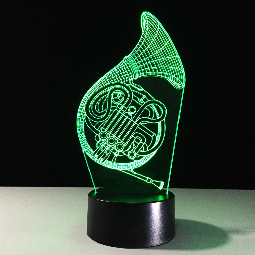 French Horn LED Lamp