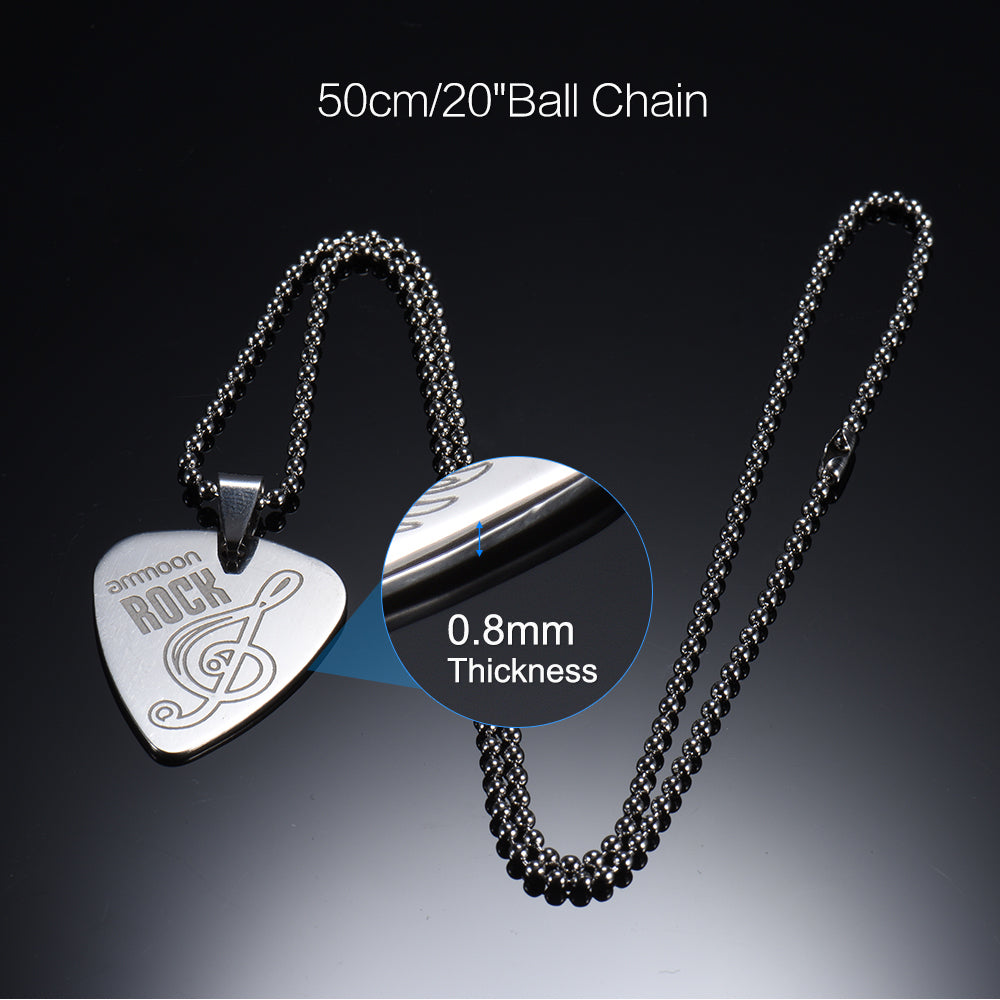 Free - Treble Clef Guitar Pick Necklace